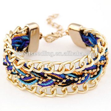 bohemian style colorful weave handmade fashion bracelet 2016